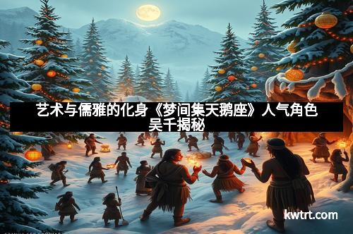 艺术与儒雅的化身《梦间集天鹅座》人气角色吴千揭秘